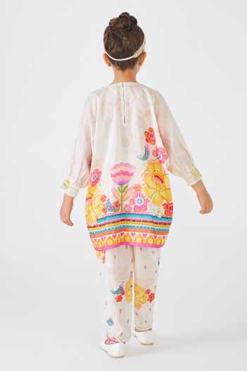 Joey & Pooh Freya Embroidered Kurta & Pant Set 
