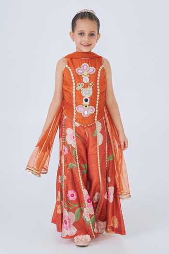 Joey & Pooh Riva Embroidered Top Pant Set 