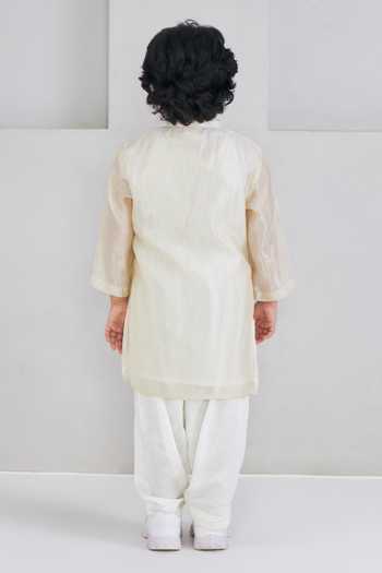Joey & Pooh Ivora Embellished Kurta & Trouser Set 