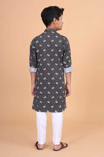 Raghavendra Rathore Blue Short Printed Tunic 