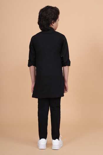Raghavendra Rathore Blue Front Open Long Shirt 
