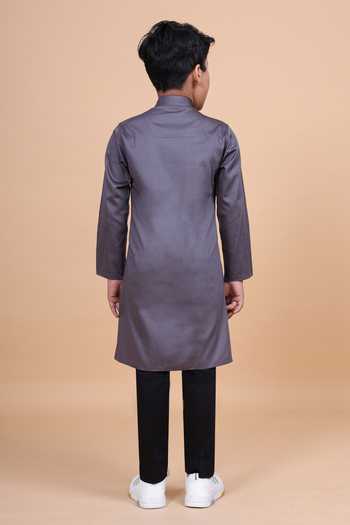 Raghavendra Rathore Blue The Godet Shirt Kurta 