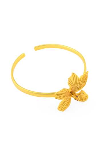 Totapari Gold Plated Corbett Kachnaar Cuff Bracelet Online at Aza Fashions Totapari_Gold Plated Corbett Kachnaar Cuff Bracelet _Online_at_Aza_Fashions