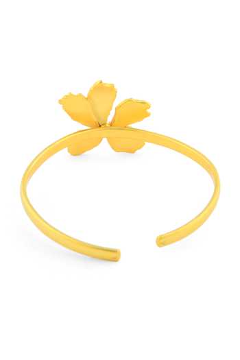 Buy Totapari Gold Plated Corbett Kachnaar Cuff Bracelet Online at Aza Fashions Buy_Totapari_Gold Plated Corbett Kachnaar Cuff Bracelet _Online_at_Aza_Fashions