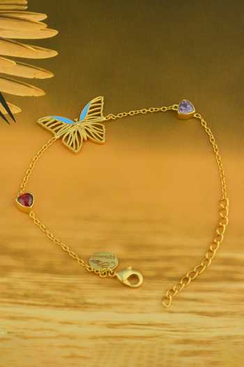Buy Totapari Gold Plated Corbett Butterfly Dainty Bracelet Buy_Totapari_Gold Plated Corbett Butterfly Dainty Bracelet