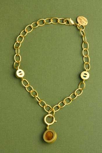 Buy Totapari Gold Plated Tiger Stone Charm Corbett Bracelet Online at Aza Fashions Buy_Totapari_Gold Plated Tiger Stone Charm Corbett Bracelet _Online_at_Aza_Fashions
