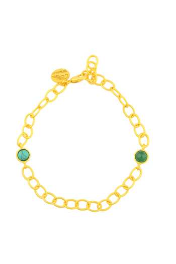 Totapari Green Cannabis Charm Corbett Bracelet Online at Aza Fashions Totapari_Green Cannabis Charm Corbett Bracelet _Online_at_Aza_Fashions