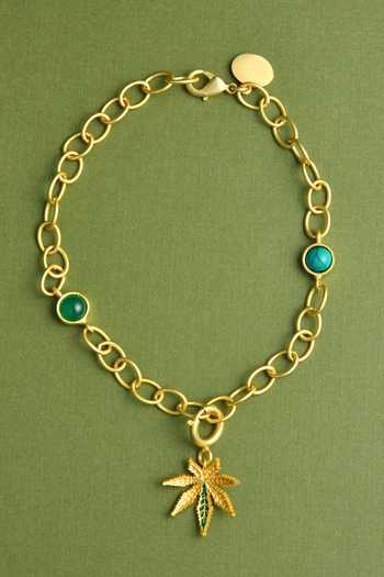 Totapari Cannabis Charm Corbett Bracelet 