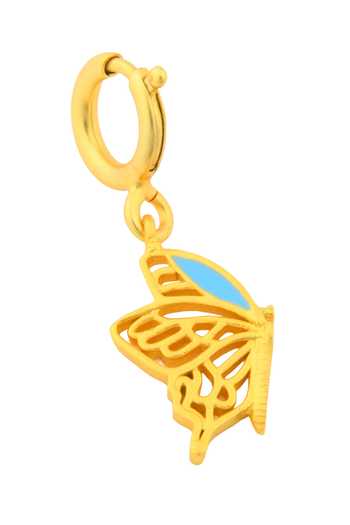 Totapari Gold Plated Butterfly Charm Corbett Bracelet Online at Aza Fashions Totapari_Gold Plated Butterfly Charm Corbett Bracelet _Online_at_Aza_Fashions