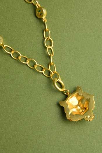 Shop Totapari Gold Plated Tiger Charm Corbett Bracelet Online at Aza Fashions Shop_Totapari_Gold Plated Tiger Charm Corbett Bracelet _Online_at_Aza_Fashions