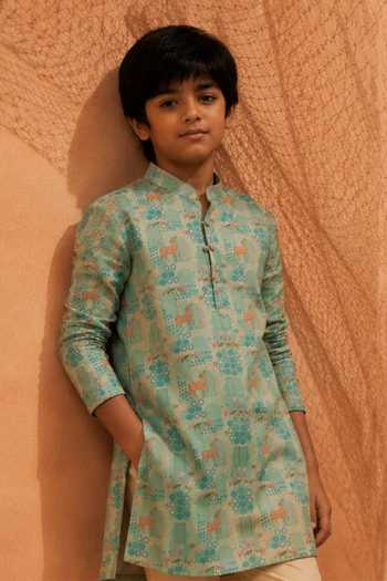 Eleven Brothers Printed Kurta & Pant Set 