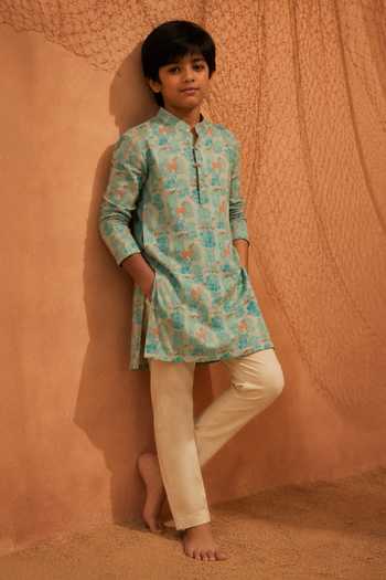 Eleven Brothers Printed Kurta & Pant Set 