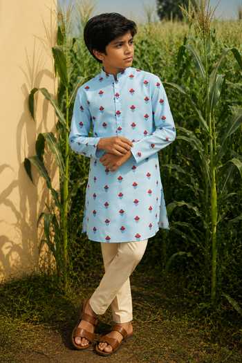 Eleven Brothers Printed Kurta & Pant Set 