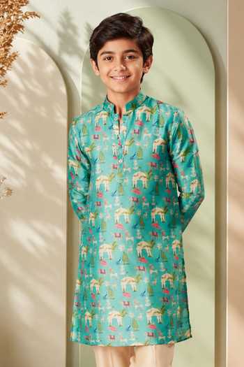 Eleven Brothers Printed Kurta & Pant Set 