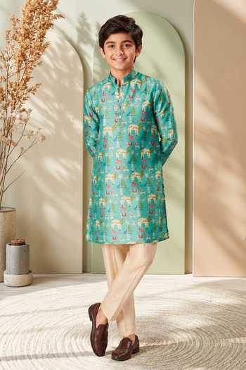 Eleven Brothers Printed Kurta & Pant Set 