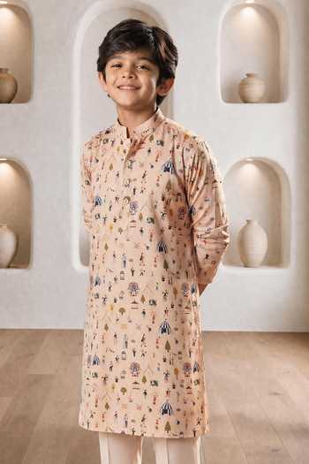 Eleven Brothers Circus Print Kurta & Pant Set 