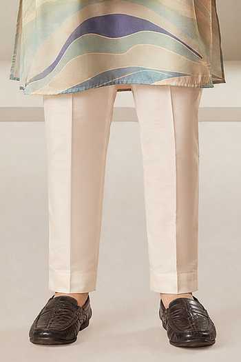 Eleven Brothers Multi Color Silk Wave Of Print Kurta Set Online at Aza Fashions Eleven Brothers_Multi Color Silk Wave Of Print Kurta Set _Online_at_Aza_Fashions