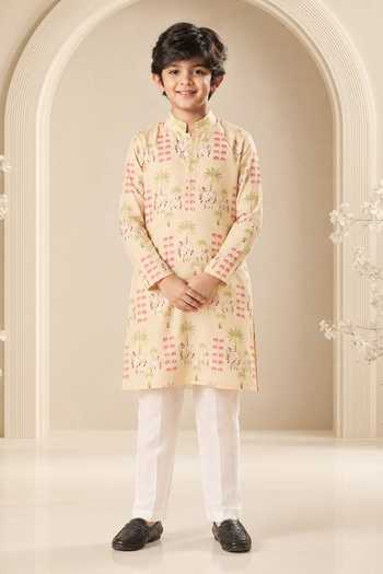 Eleven Brothers Pichwai Tales Print Kurta Set 