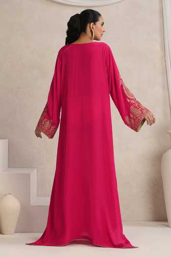 Wazir C Afsana Embroidered Long Kaftan 