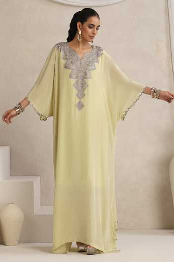 Wazir C Afsana Yoke Embroidered Kaftan 