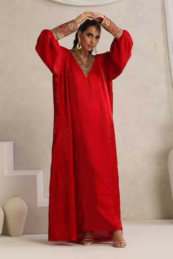 Wazir C Afsana Kashmiri Tilla Work Kaftan 
