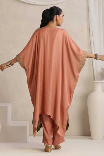 Wazir C Afsana Kashmiri Tilla Kaftan & Pant Set 