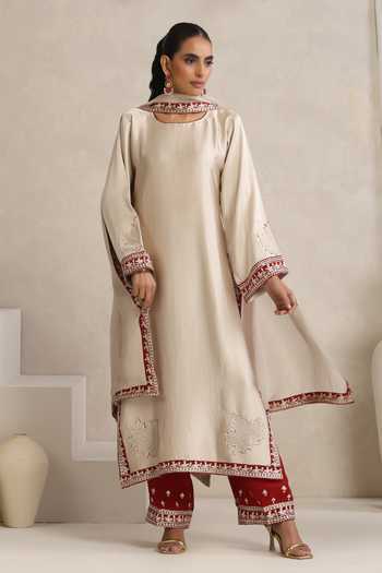 Wazir C Afsana Kashmiri Tilla Work Kurta Set 