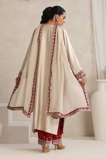 Wazir C Afsana Kashmiri Tilla Work Kurta Set 