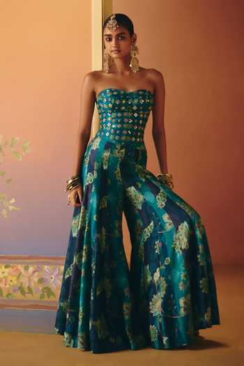 Drishti & Zahabia Mahi Embroidered Corset & Flared Pant Set