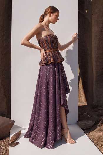 Nikita Mhaisalkar Printed & Embroidered Corset 