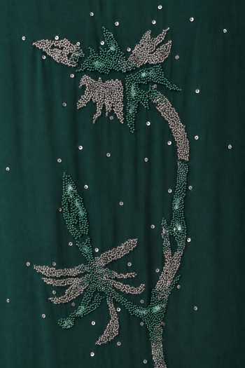 Buy Vrinda Soni Emerald Green Satin, Georgette Round Neck Murmur Embroidered Kurta Set Online at Aza Fashions Buy_Vrinda Soni_Emerald Green Satin, Georgette Round Neck Murmur Embroidered Kurta Set _Online_at_Aza_Fashions