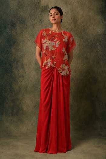 Vrinda Soni Reverie Draped Skirt Set 