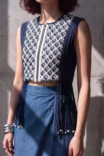 Devina Juneja Dahlia Chain Jacket 