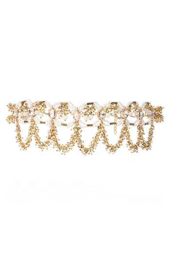 House Of D"Oro Pearl Kundan Embellished Choker 