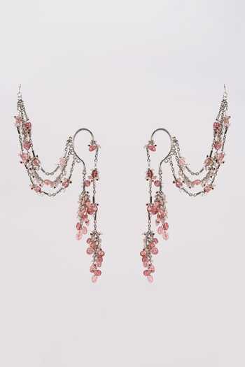 House Of D"Oro Embellished Pair of Ear Cuff Earrings 