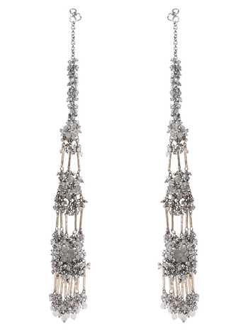 House Of D"Oro Three Layered Kaan Chain Earrings 