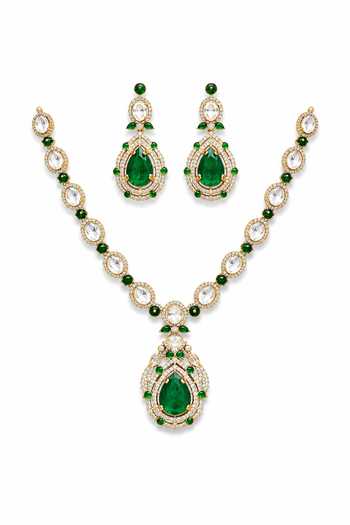 Tussya Kundan Necklace & Earrings Set 
