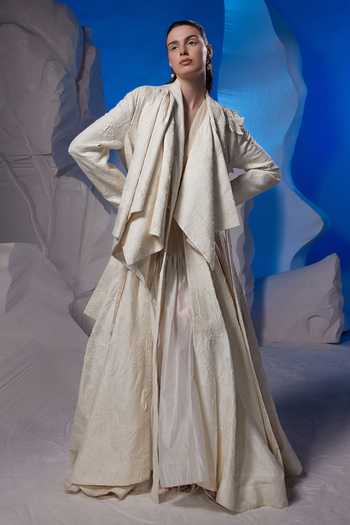 Samant Chauhan Floral Applique Back Jacket