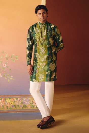 Drishti & Zahabia Seher Floral Print Kurta Set