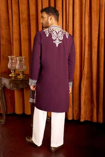 Arihant Rai Sinha Floral Placket Embroidered Kurta Set 