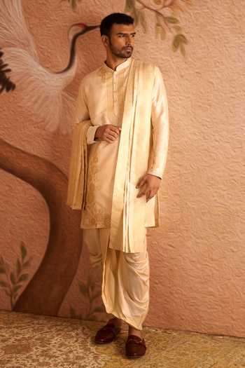 Arihant Rai Sinha Floral Woven Kurta Set 