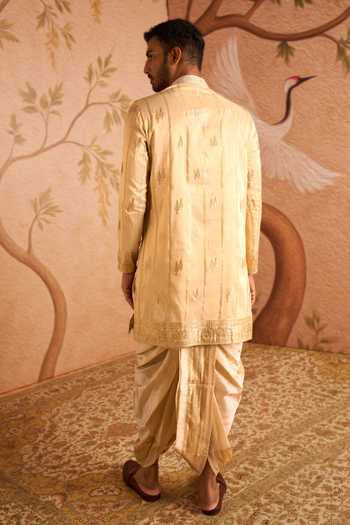 Arihant Rai Sinha Floral Woven Kurta Set 