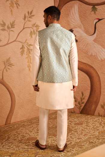 Arihant Rai Sinha Brocade Woven Nehru Jacket Set