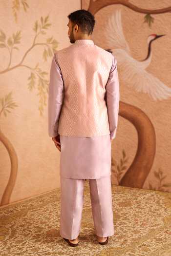 Arihant Rai Sinha Woven Nehru Jacket & Kurta Set