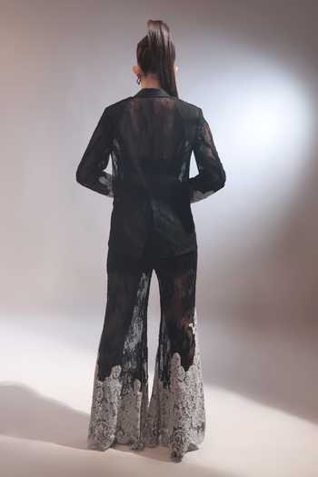 Couture By Niharika Reine Embroidered Jacket & Pant Set 