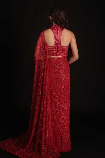 Couture By Niharika Solenne Embroidered Saree With Blouse 