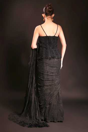 Couture By Niharika Elara Pre-Draped Saree With Corset 