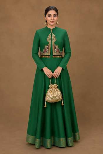 Nidhi Kejriwal Anarkali With Embroidered Cropped Jacket