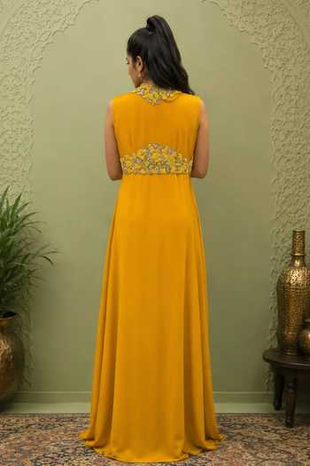 Nidhi Kejriwal Long Dress With Embroidered Jacket