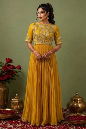 Nidhi Kejriwal Embroidered Gathered Anarkali